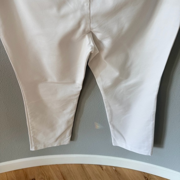 Talbots Freeport Curvy White Straight-Leg Trousers - Picture 9 of 14